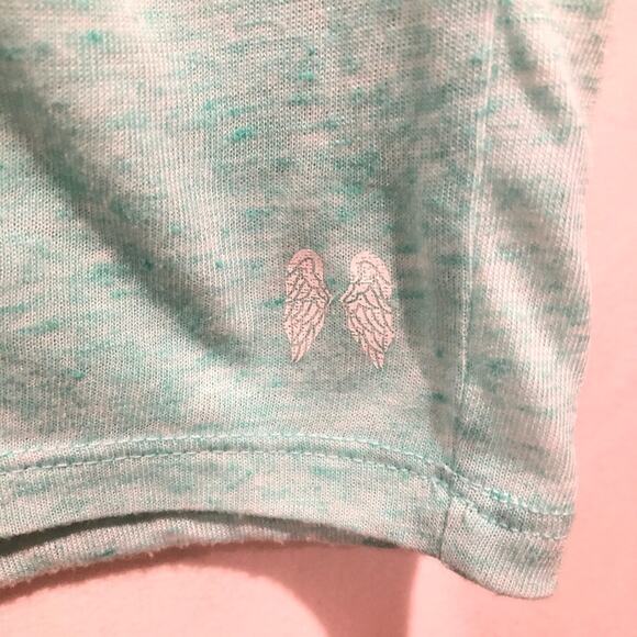 Victoria’s Secret Heather Mint Seafoam Green Tee Shirt Blouse Top size M - Picture 6 of 11
